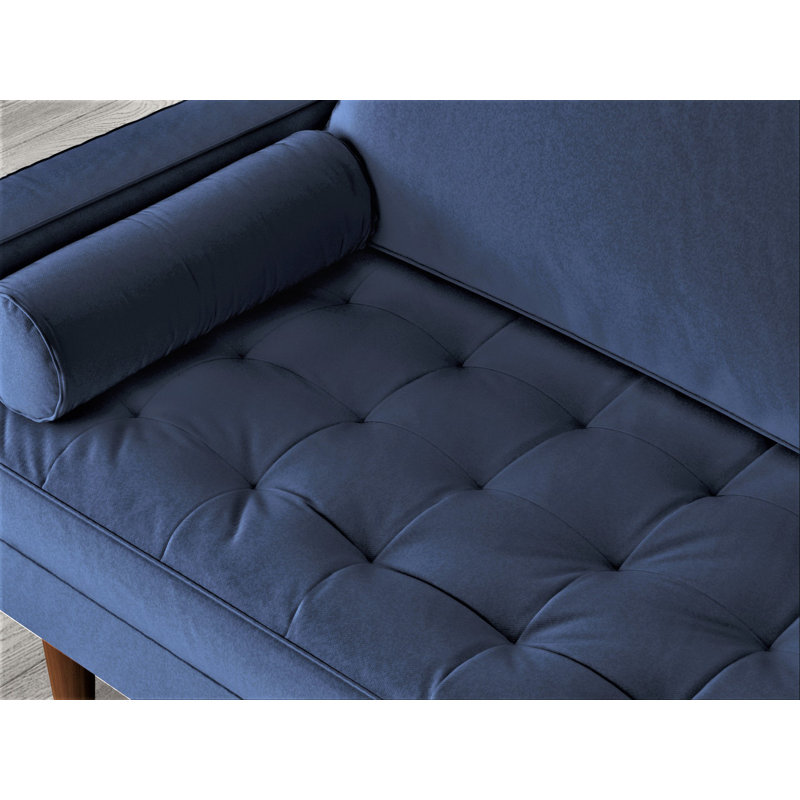 Ashfaq 2 - Piece Velvet Living Room Set, Space blue Velvet