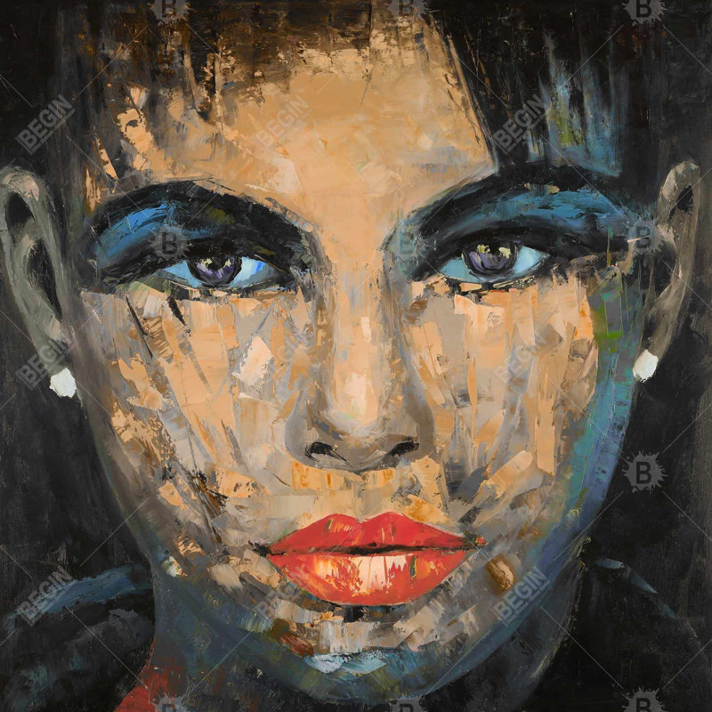"Portrait de femme abstrait"
