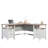 L-Shaped Desk, White Finish