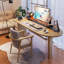 Bureau en bois massif Burlywood-1933672683