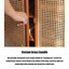 Armoire à chaussures moderne et minimaliste en rotin de bois massif