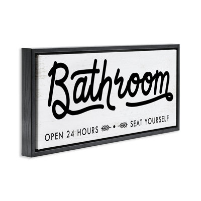 «Seat Yourself Bathroom Sign» par Daphne Polselli