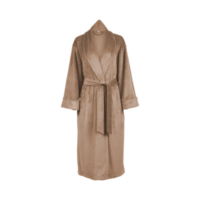 Laperle Women's Velour Robe Plush Lounge Wear with Pockets and Attached Belt