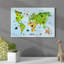« world map art » et « couleur », art encadré Feemster-27421251