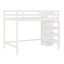 Maximiser l'espace Lit mezzanine avec garde-robe et escalier de rangement intégrés-775378545