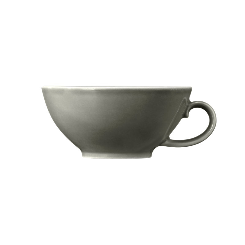Porcelain Teacup, Pearl Grey