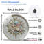Horloge murale festive de Noël avec cadran et ornements