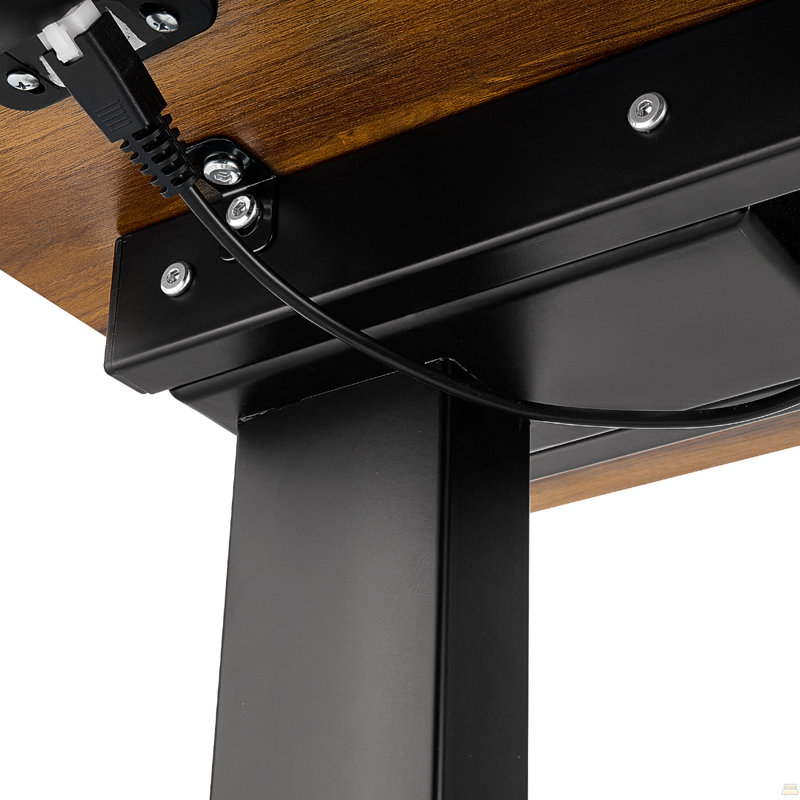 Table au-dessus du lit, table d'appoint mobile à 4 roulettes, levage électrique avec bouton de mise à niveau