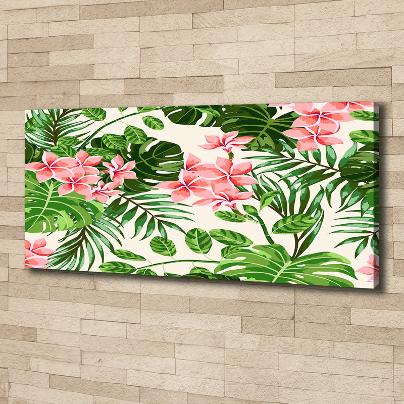 Floral Pattern - Wrapped Canvas Print, Canvas, 50cm H x 125cm W