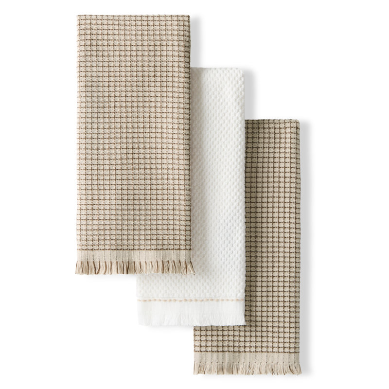 GOURMET SERIES Cotton Waffle Linen Set, Milkshake Tan