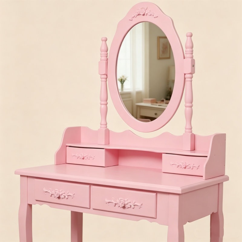 Ensemble de coiffeuse Pink Princess