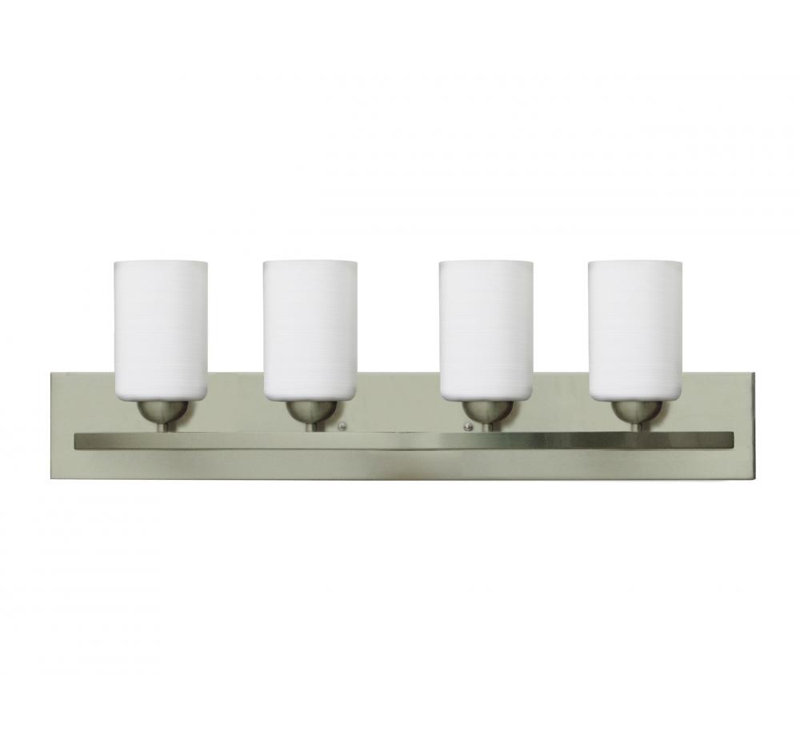 Éclairage pour meuble-lavabo à intensité variable Aimilia, Acier, 4