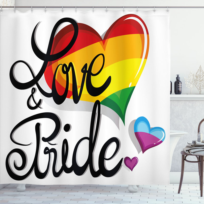 Shower Curtain with Hooks Included, 70" H x 69" W