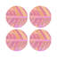 Sous-verres ronds en cuir tropical-119015384