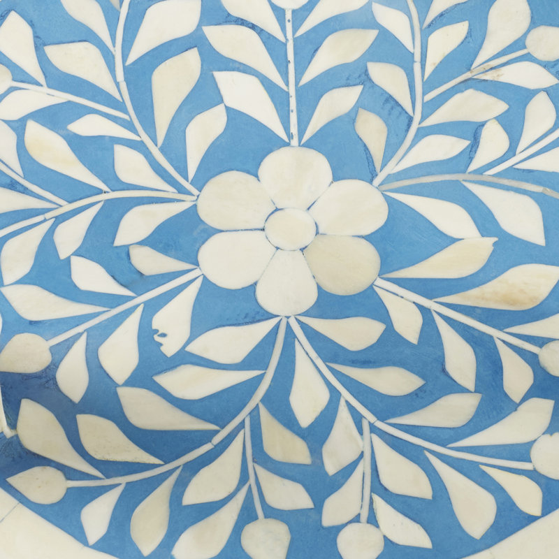 Vivienne Bone Inlay Side Table