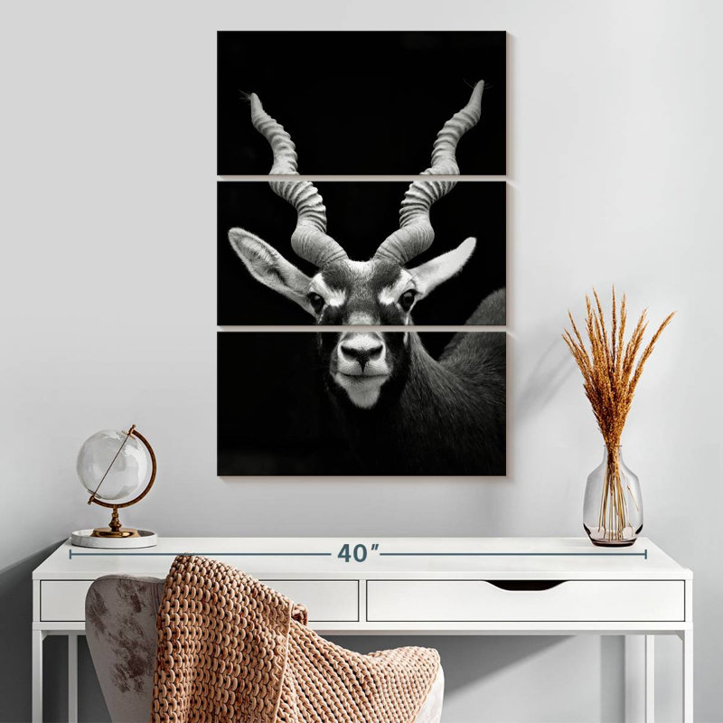 Antilope à cornes Brampt, H 32 po x l 20 po
