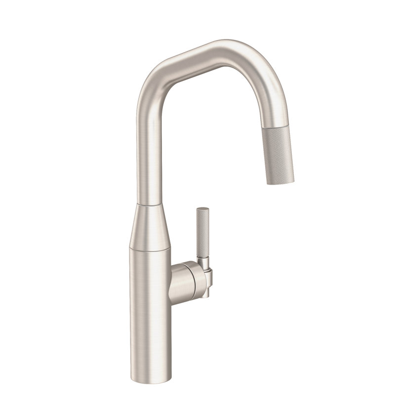 Muncy Single Handle Pull Down Kitchen Faucet, Satin Nickel (PVD)