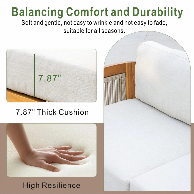MIMO Solid Wood Middle Sofa Module, Left Hand Facing