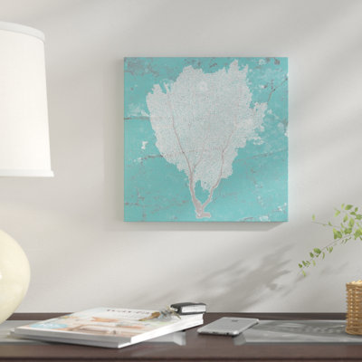 « graphic sea fan i », impression sur toile