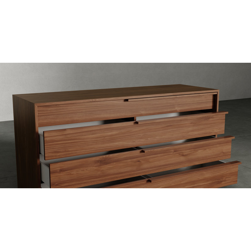 Jane 4 Drawer Dresser, Walnut