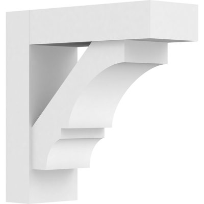 5"W x 14"D x 14"H Standard Balboa Architectural Grade PVC Bracket With Block Ends
