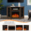  Corner TV Unit Stand fits TVs up to 55" With 18" Electric Fireplace Included-375253493