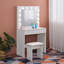 Dressing Table,80X40x140cm Vanity Makeup Set with Stool
