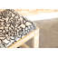 Banc d'appoint noir et blanc