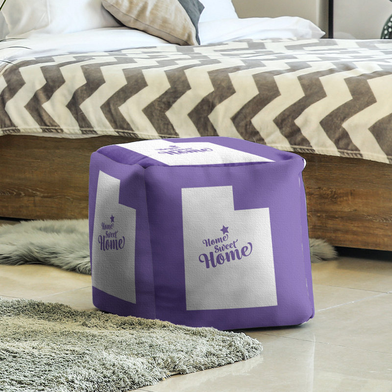 Repose-pieds à cubes provo the home, Mauve