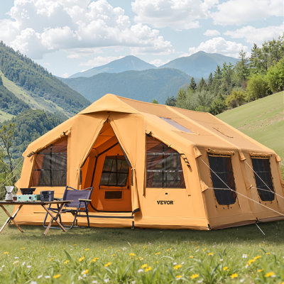 Inflatable Tent for Camping 12-16 Person Glamping Tent with Pump Easy Set up