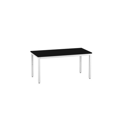Accu Table Lab Table, 60"W x 30"D, Glide Base, Phenolic Top, Off-White Finish