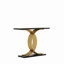 Table d'appoint 43,3 pouces, console, pieds d'entrée en métal luxueux, mobilier d'entrée haut de gamme