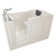48'' x 28'' Walk-in Fiberglass Bathtub with Faucet