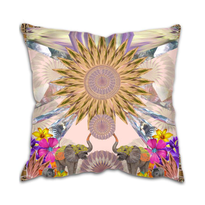 Crediton Floral Square Throw Cushion, 44 cm L x 44 cm W