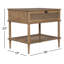 Table de bout avec rangement Tora