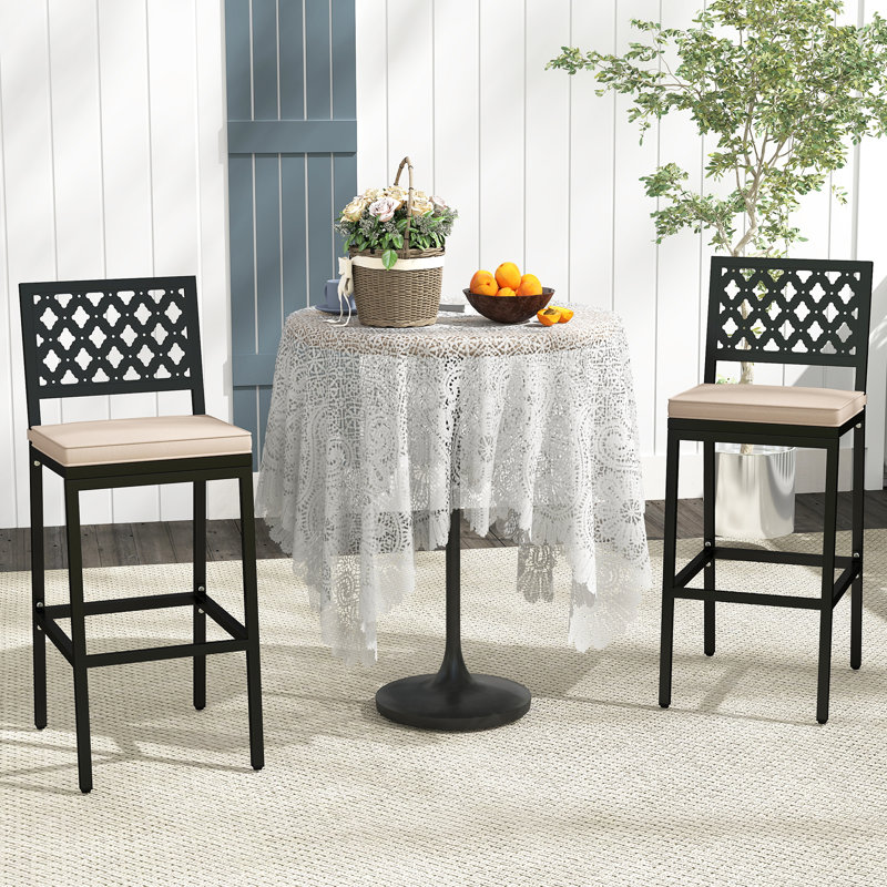 Tabouret de bar 27 po avec coussin Baia