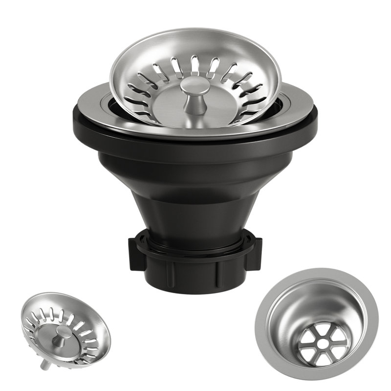 Drain de cuisine en pierre 4 po, Acier Inoxydable
