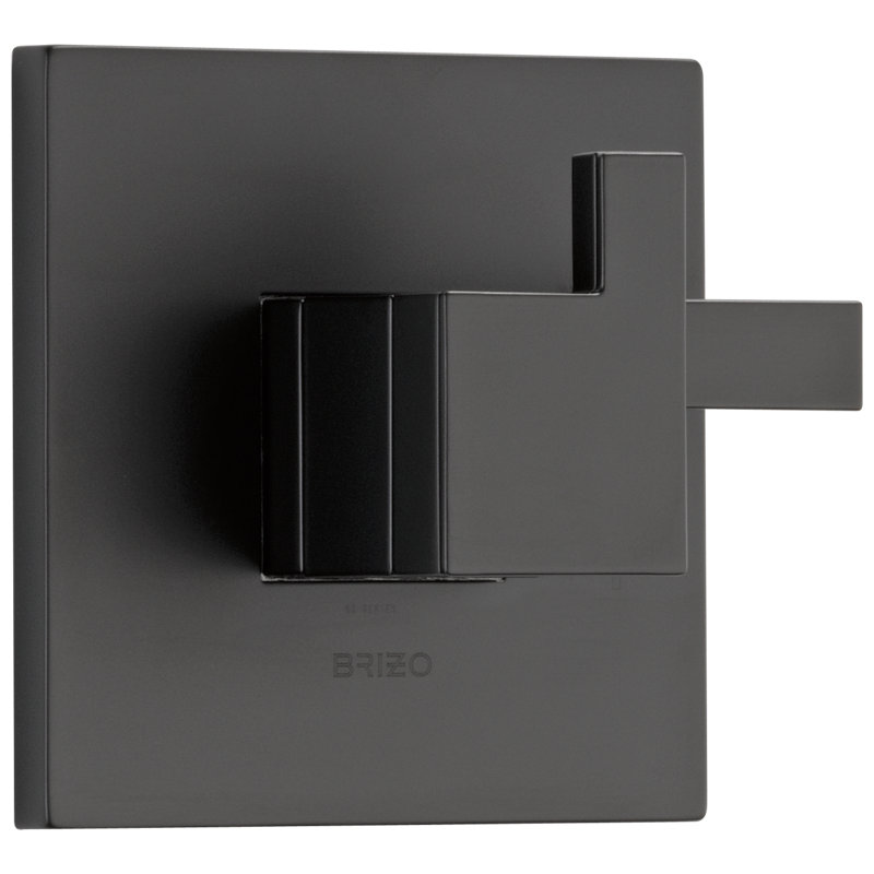 Siderna® TempAssure® Thermostatic Valve Trim, Matte Black