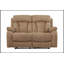 Causeuse inclinable en tissu de microfibre Global United avec support lombaire intégré et structure durable-2144406958