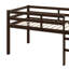 Lit mezzanine simple surélevé avec échelle-707785479