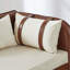 Canapé de rangement 65 po en polyuréthane brun et velours beige-320422703-320422700
