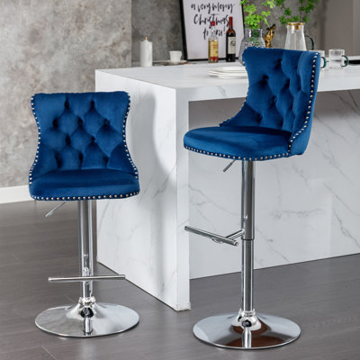 Julias Upholstered Adjustable Height Counter Stool