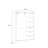 Lauran 3-Drawer 3-Shelf Storage Cabinet