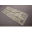 Tapis turc rétro Oushak beige avec motifs convenant à un vestibule ou à une cuisine
