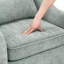 Fauteuil d'appoint demi-tonneau pivotant 30,3 po Martha-1589624296