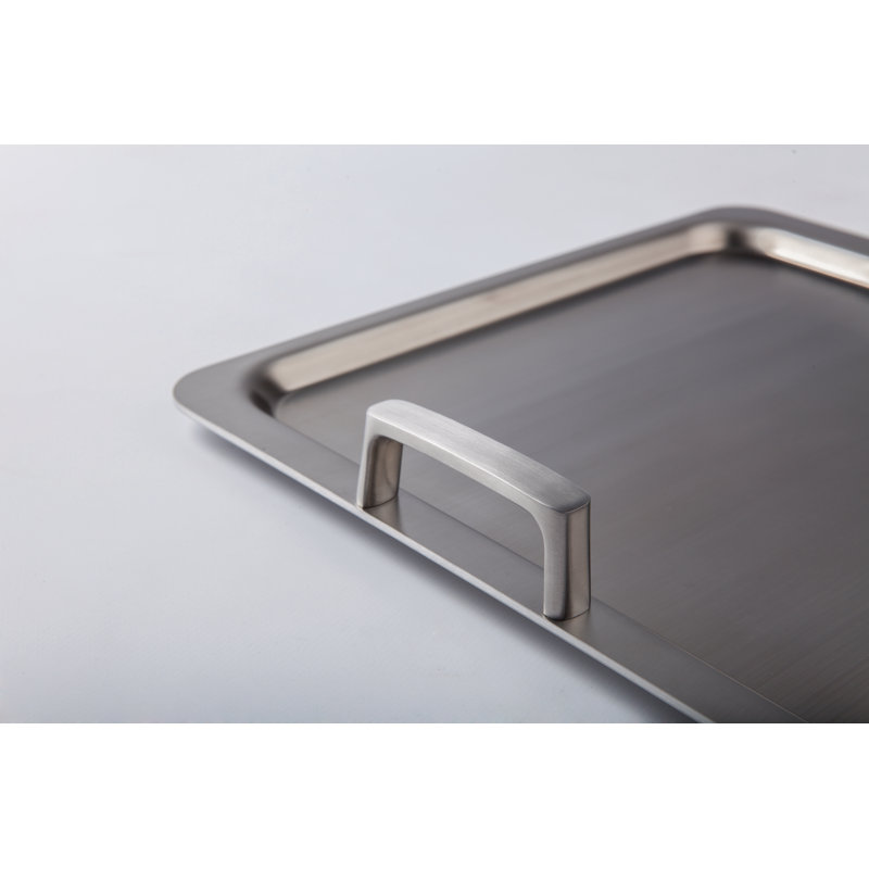 Ron 12.75 in. Stainless Steel Rectangular Griddle