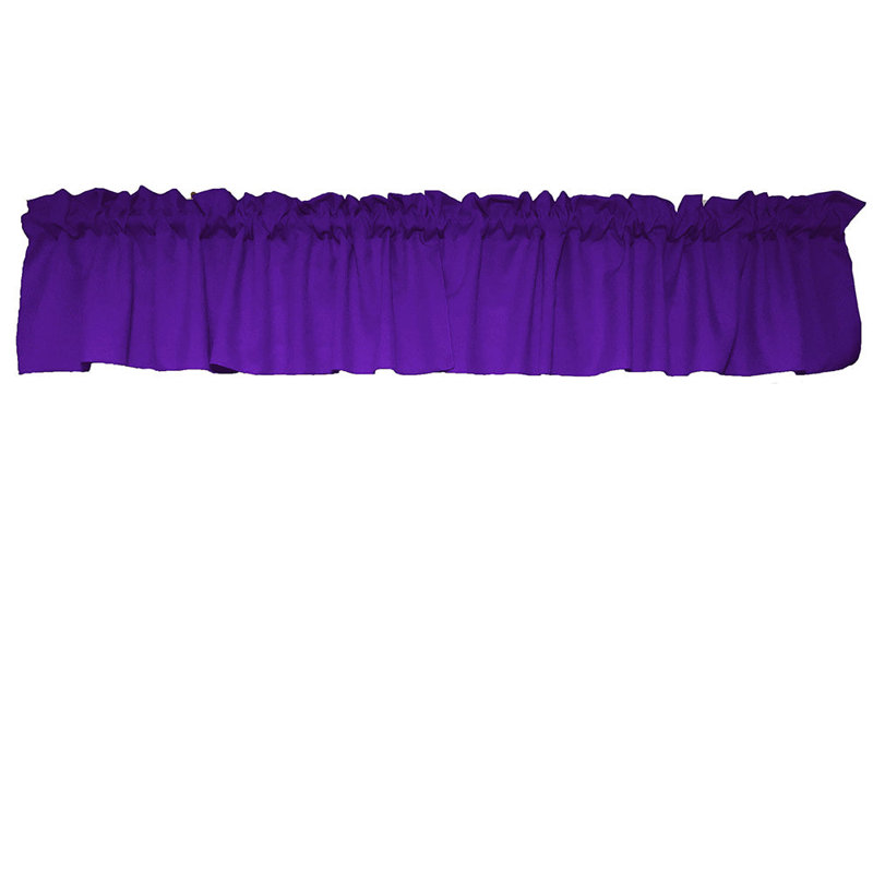 Pastorella Tailored Window Valance, 58" W x 28" L, Purple