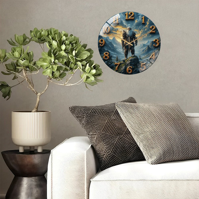 Horloge murale en verre 12 po