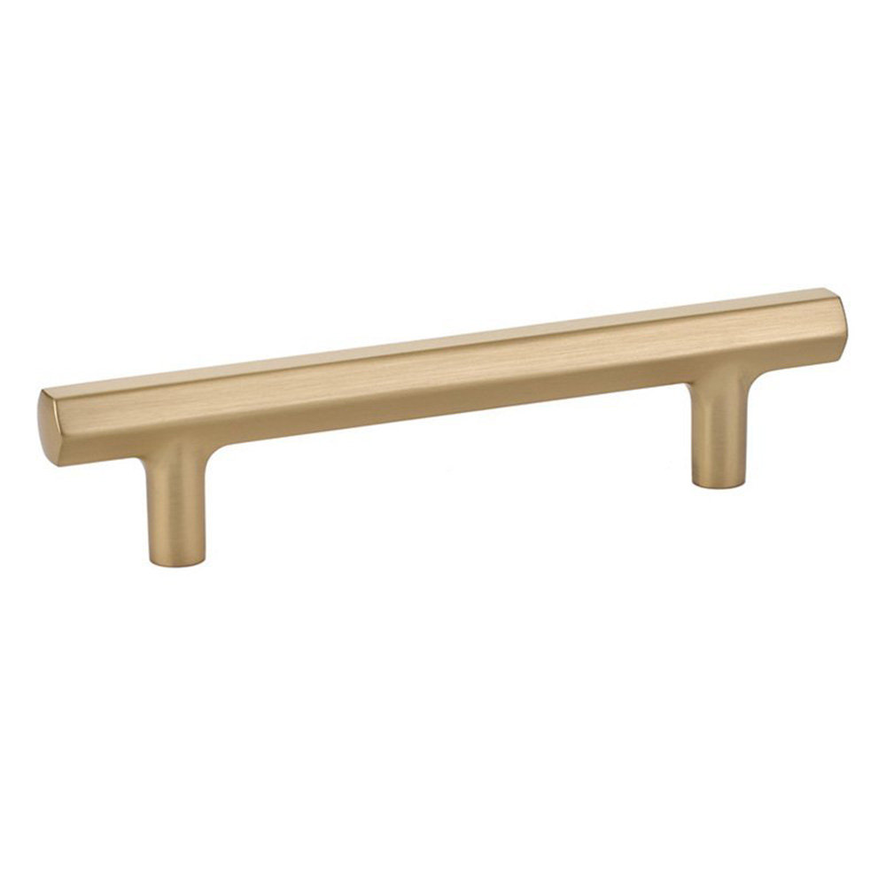 Mod Hex Cabinet Pull, Satin Brass, 4"