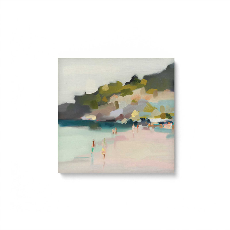«Sandy Spectrum V2 (Square)», reproduction d'art encadrée sur toile par Azure Artisanal Studio, Toile tendue